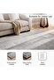 Tessera Modern Abstract Rug 200x300cm - Grey - 4