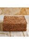 Dahlia Water Hyacith Square Flat Pouf 58x58x18cm - Natural - 4