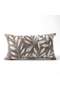 Scale Botanical Print Lumbar Pillow With Zipper Closure 240 Gsm - 30x50 Cm - Beige - 3