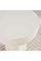 Yureka Round End Table - Off White - 3