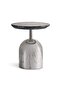 Dixie End Table Marble - Black & Silver - 5