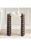Rosetta End Table Marble - Beige & Brown - 2