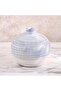 Marilyn Ceramic Vase 17x17x15cm- Blue - 4