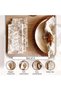 English Garden 4piece Cotton Printed Napkin Set 45x45cm - Beige - 4