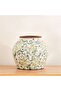 Alban Ceramic Vase 24x24x21cm - Green - 4
