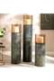 Keith Metal & Glass Pillar Candle Holder 28x28x80cm - Bronze - 4