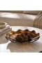 Caissa Resin Wavy Decorative Platter 33.0x33.2x7.5cm - Brown