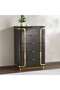 Chandni Chest Of Drawers With 5 Drawer - Brown & Gold