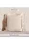 Serene Wool Soft Fringed Filled Cushion 50x50cm - Ivory - 7