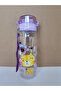 Water Bottle with Straw - Cat Meow Cat Themed with Lock Lid - 500 ML - 6