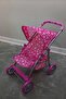 4-Wheeled, Metal Frame, Foldable, Polka Dot Patterned Children's Toy Stroller - 55 CM - 3