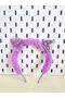 Colorful Beaded Cat Ear Plush Party Crown - Lilac - Doll Not Included - 4