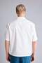 100% Cotton Boxy Fit Apaş Collar Short Sleeve Ecru Shirt H6319Ax26Sm - 7