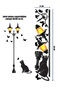 Street Lamp, Butterfly and Cat Wall Sticker |   Mat, Removable Modern Wall Decor 27X150 cm - 4