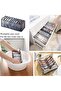 3 قطع من صناديق تخزين الملابس، منظم حمالات الصدر، منظمات ملابس قابلة للطي وشفافة، أقمشة سميكة محسنة، صندوق تخزين مقسم مع فواصل شبكية، منظمات أدراج قابلة للغسل - 5