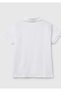 Girl's White Logo Pique Polo T-Shirt - 2