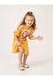Girl's Short Sleeve Lycra Combed Cotton Printed Dress - 4