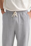 Comforted Men's Linen-Look Relaxed Pants Wide-Leg New Season - 5