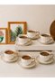 Elissa 6-Person Gold Detailed Luxury Coffee Cup Set 90 ml