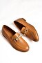 S944037903 Tan Genuine Leather Women's Ballerinas - 5