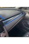10Th for Honda Civic Fc5 Fk7 2016-2021 Nesil Panel Carbon Finish 11 Pieces Blue Details - 3