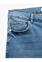 Oversize Denim Shorts Bermuda Pocket Detail Cotton - 7