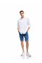 Oversize Denim Shorts Bermuda Pocket Detail Cotton - 2