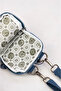 Krinkıl/Klinkır Imported Waterproof Shoulder Strap Crossbody Mini Mobile Phone Carrying Bag Wallet Blue K001 - 5