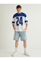 Oversize T-Shirt College Printed Crew Neck Short Sleeve - 2