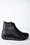 Black Genuine Leather Comfort Orthopedic Sole Women's Boots N555391003 - 3