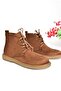 R374923202 Brown Suede Low Sole Classic Women's Boots - 5