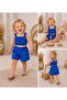 Solid Color Girls' Crop & Shorts Set - 2