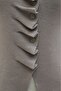 Buttoned Stand Collar Knitwear Cardigan with Ruffles on the Front -Mink - 7