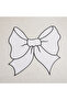 4-Piece White Bowknot Linen Placemat Supla |   Stain Resistant |   Modern Table Decor - 3