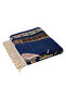 Navy Blue Mihrap Tulip Pattern Embossed Special Woven Prayer Rug - 5