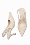 Nola Women's Pointed Toe Open Back Thin Heeled Shoes 1122 - 2