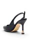 Open Back Pointed Toe Heelled Evening Dress - 4