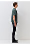 Green Basic T-Shirt with Pocket Detail Loose Fit / Comfortable Cut 0612889-71598 - 4
