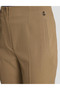 Beige Carrot Fit Fabric Trousers 50318977-Vr011 - 6