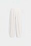 White Ellie Linen Balloon Pants - 4