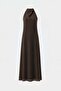 Bitter Brown Winnie Halter Neck Dress - 3