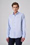 Men's A. Blue Cotton Trend Dynamic Fit Italian Collar Shirt
