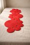 Red Color Runner / Tablecloth / Living Room / Console / Coffee Table Cover / Christmas Decorative Runner (105X34) - 2
