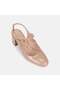 Women's Classic Patent Leather Shoes with Leather Buckle and Thick Heels - 7