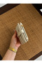 Mary Buckle Detailed Cream Medium Wallet - 3