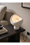 مصباح طاولة من لونا ديزاين، عاكس الضوء بتفاصيل بيضاء، 20 × 37 سم - 2