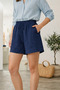 Vine Patterned Muslin Shorts