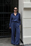Indigo Long Sleeve 100% Cotton Muslim Shirt Set Sh365 - 3