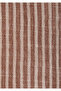 Short Sleeve Striped Brown Shirt Loose Fit / Relaxed Fit 1210445-85431 - 8