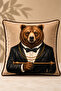 The Gentlemen’S Club Digital Printed Ribbed Polyester 4-Piece Throw Pillow Cover Set (Kr) - 8